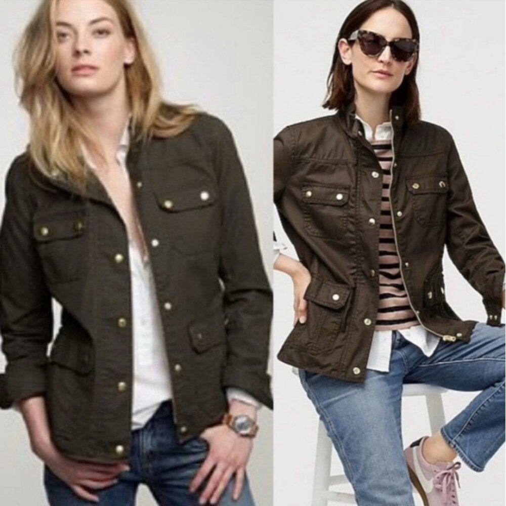 J. Crew Factory Olive Utility Field Jacket